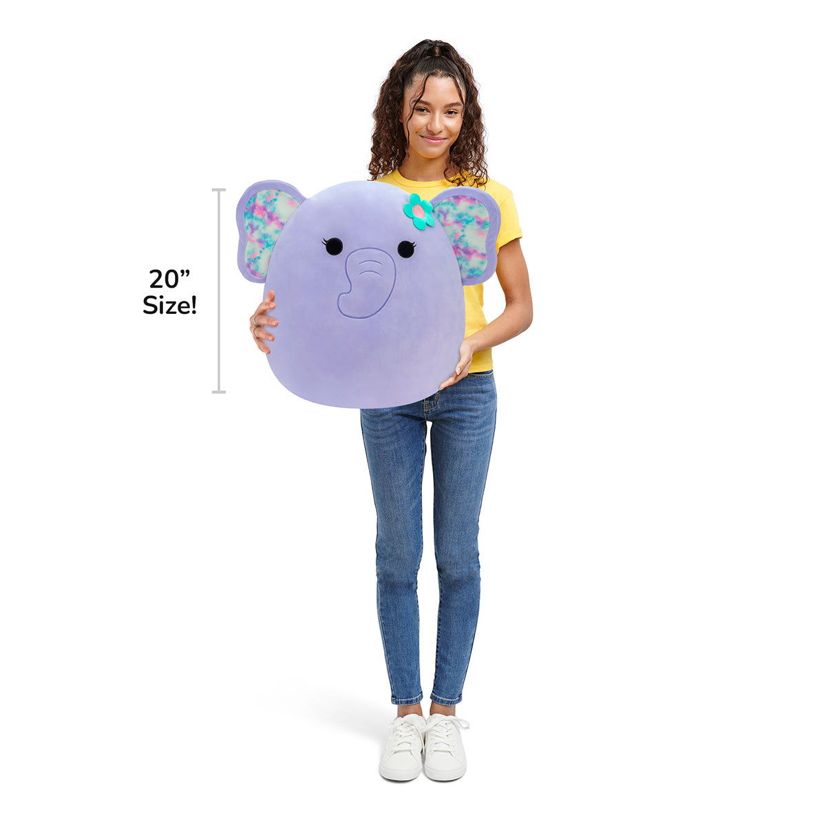 Squishmallows Everyday | 20" Anjali the Purple Elephant | Jazwares