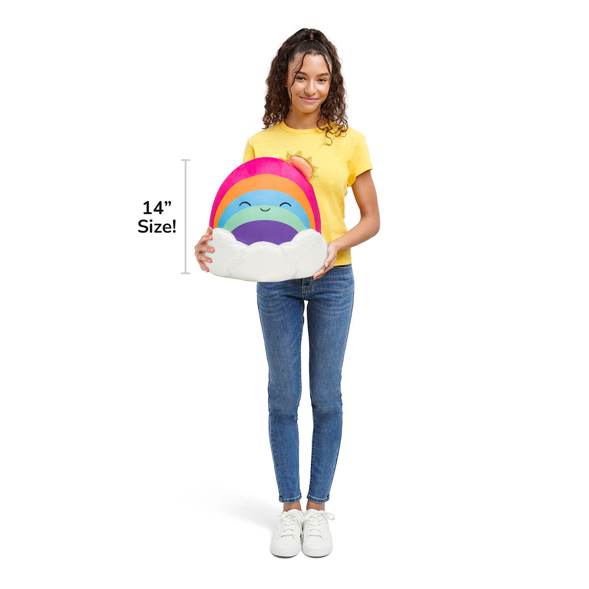 Squishmallows Top Pick | 14" Belina the Rainbow Cloud | Jazwares