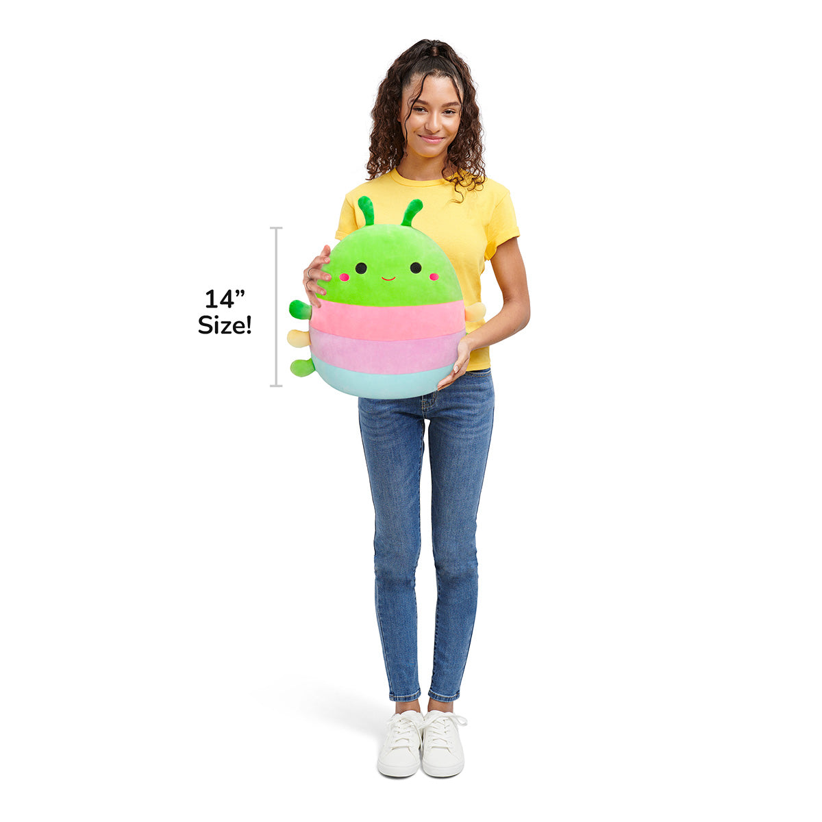 Squishmallows Premium | 14" Rutabaga the Caterpillar | Jazwares