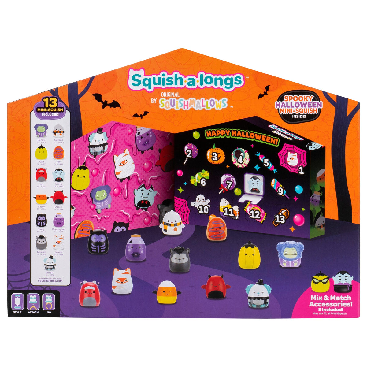Squishmallows Value | Squish-a-longs Halloween Countdown Calendar | Jazwares