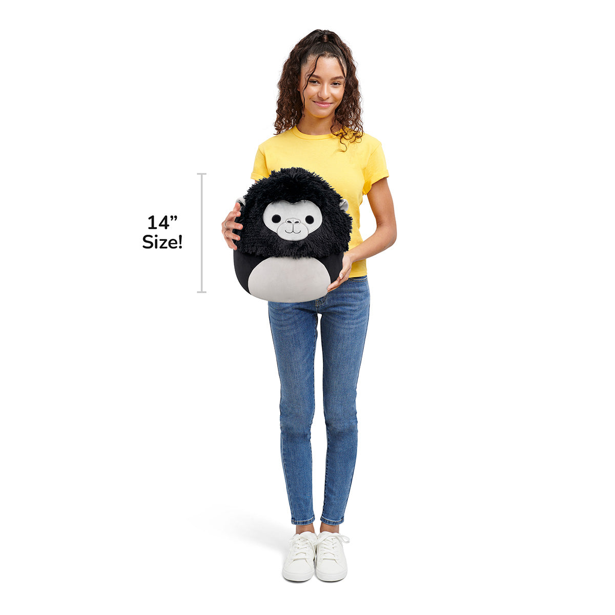 Squishmallows Classic | 14" Aron the Black Gorilla | Jazwares