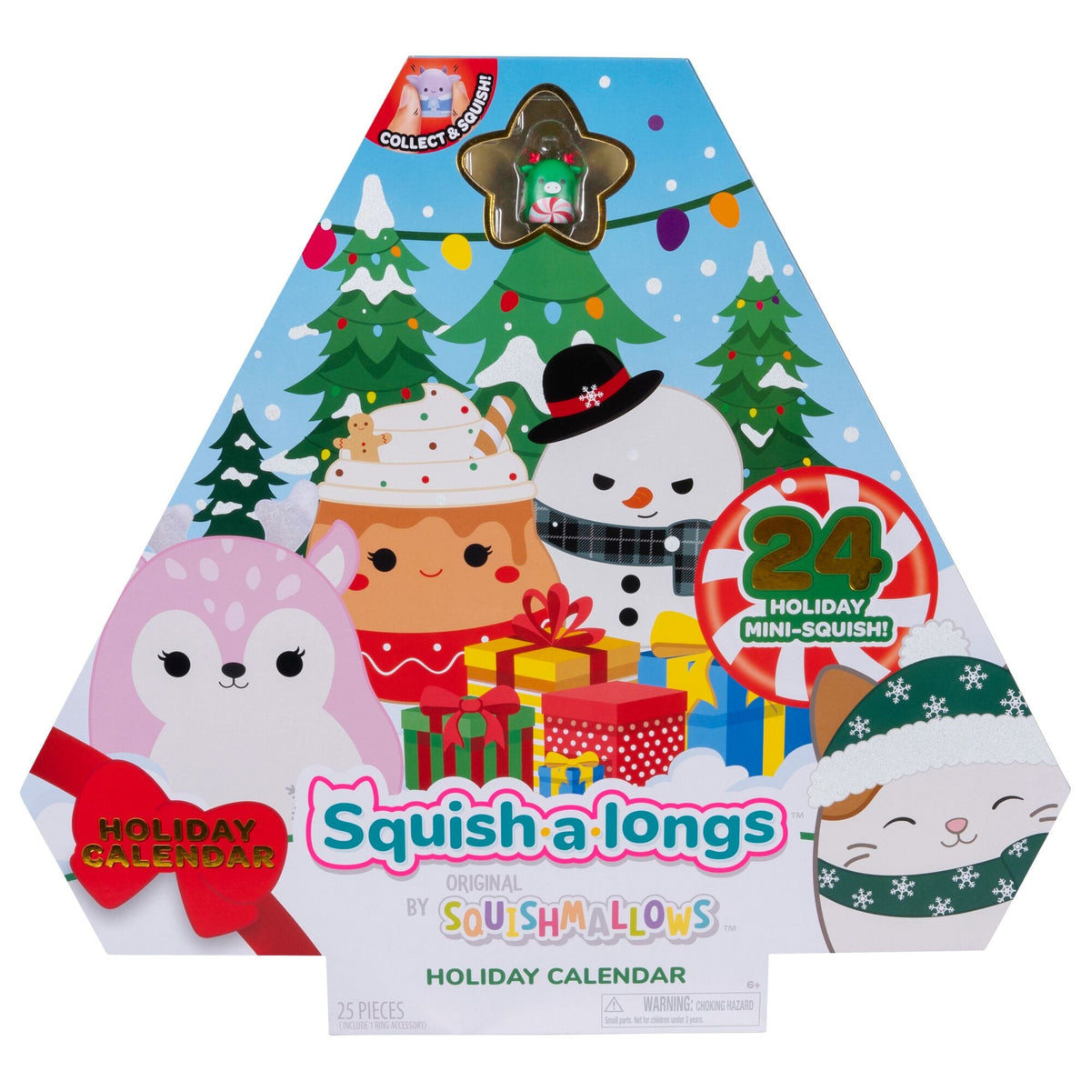 Squishmallows Great Value | Squish-a-longs Holiday Countdown Calendar | Jazwares