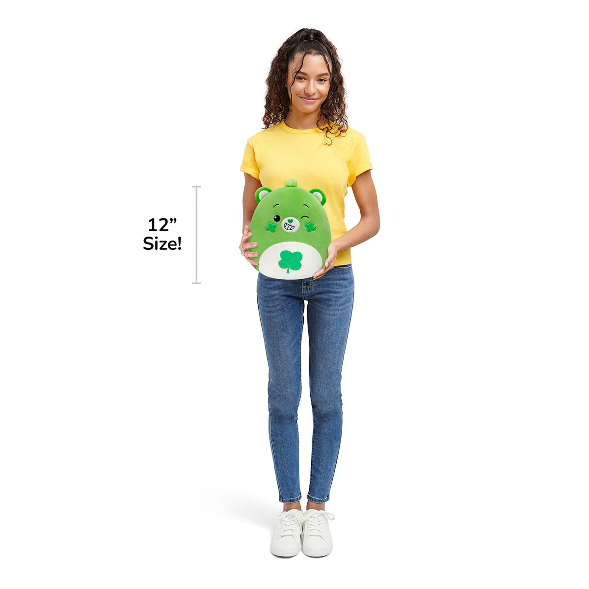 Squishmallows Sale | Care Bears 12" Good Luck Bear | Jazwares