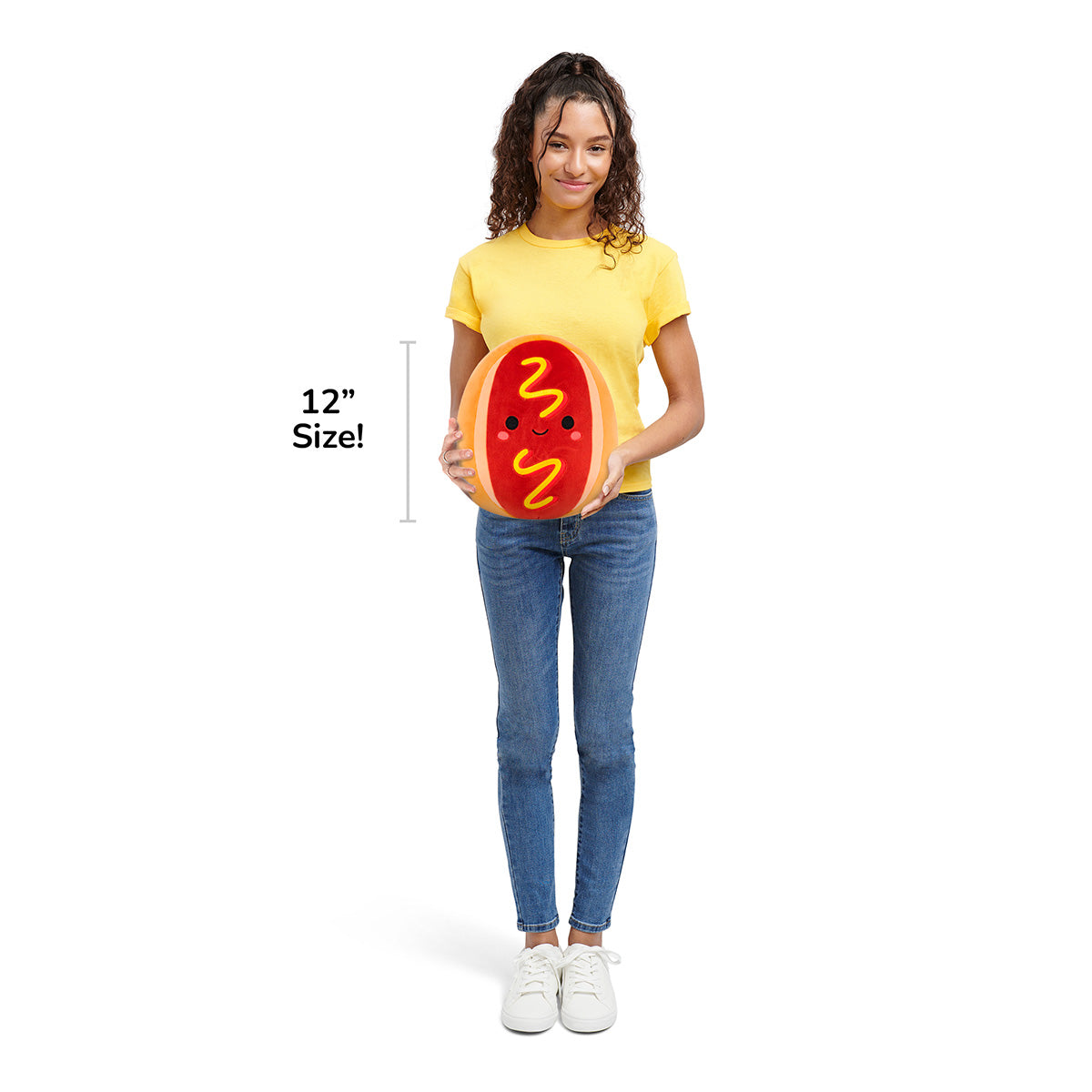 Squishmallows Smart Buy | 12" Select Series Coney the Footlong Hot Dog | Jazwares