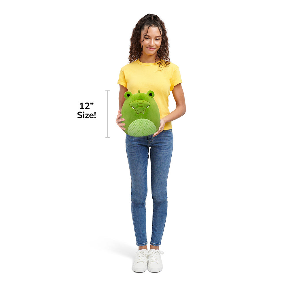 Squishmallows Exclusive | 12" Mopes the Green Alligator with Textured Belly | Jazwares