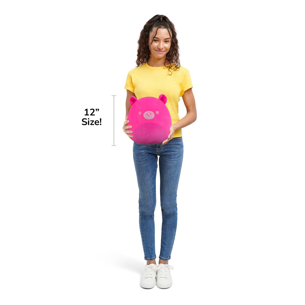Squishmallows Exclusive | 12" Livo the Neon Pink Bear | Jazwares