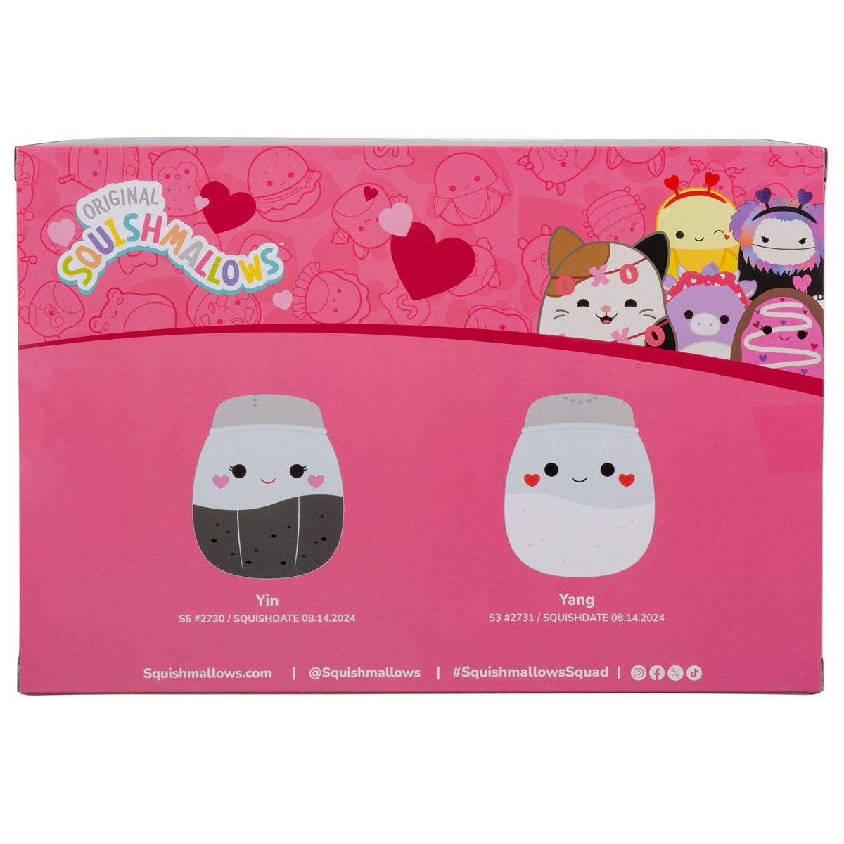Squishmallows Best Price | 5" Valentine’s Salt & Pepper 2-Pack | Jazwares