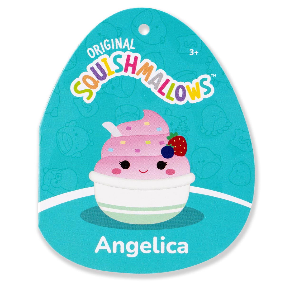 Squishmallows Essential | 8" Angelica the Pink Frozen Yogurt | Jazwares