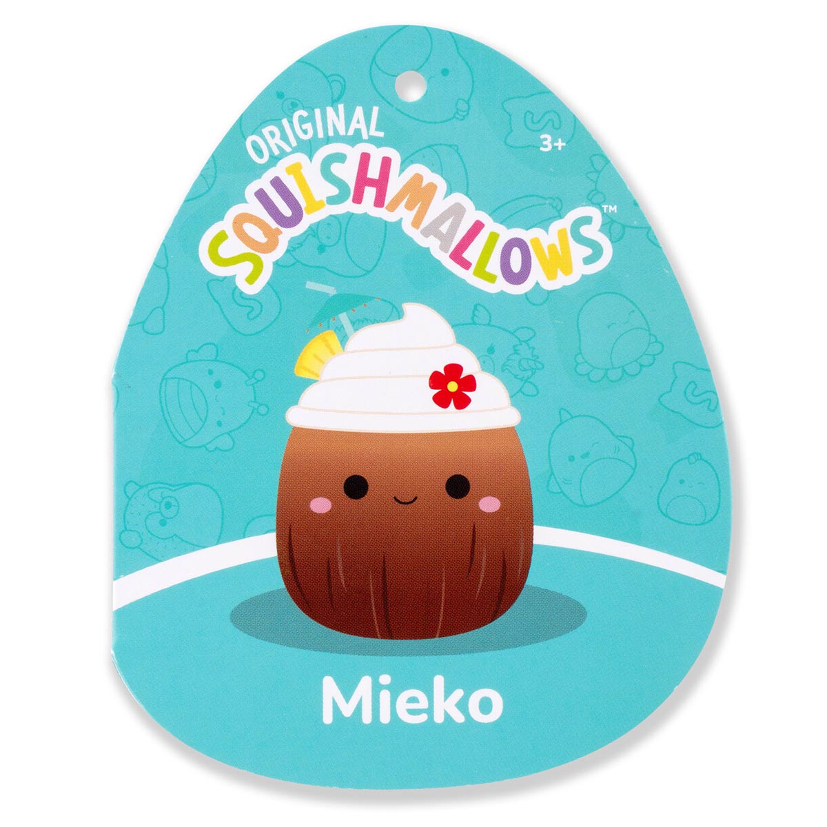Squishmallows Classic | 20-Inch Mieko the Pina Colada in Coconut | Jazwares