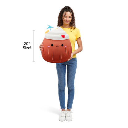 Squishmallows Classic | 20-Inch Mieko the Pina Colada in Coconut | Jazwares