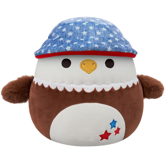 Squishmallows Classic | 5" Edward the Bald Eagle with Bucket Hat | Jazwares