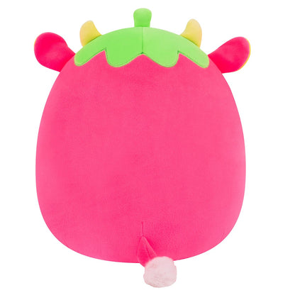 Squishmallows Classic | 12" Cleary the Hot Pink Strawberry Cow | Jazwares