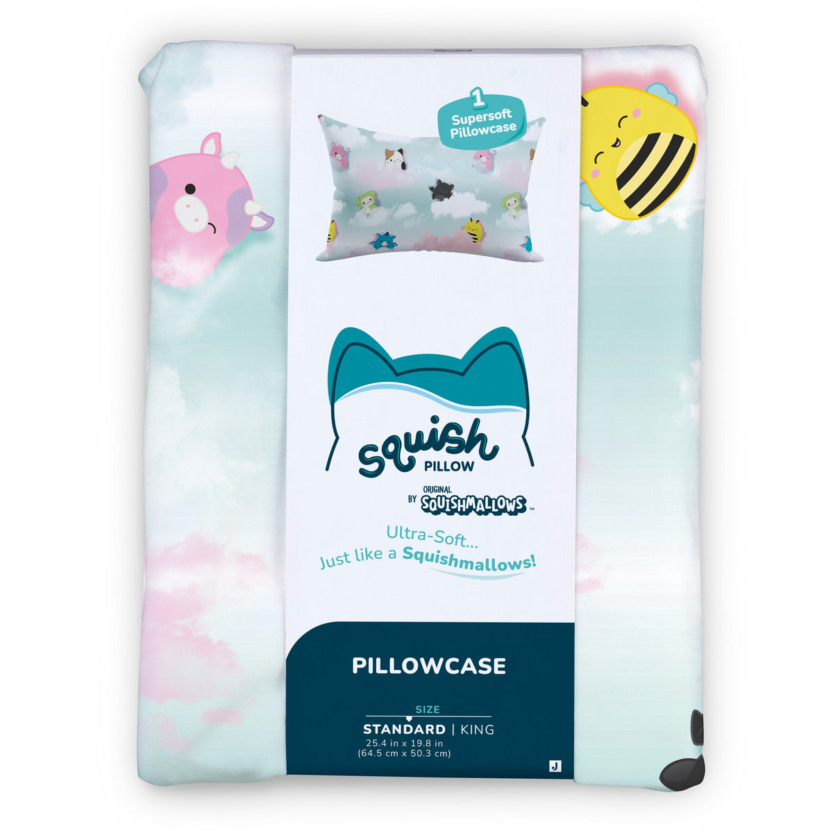 Squishmallows Trusted | SquishPillow Pillowcase Pillow Cover On Cloud 9 | Jazwares