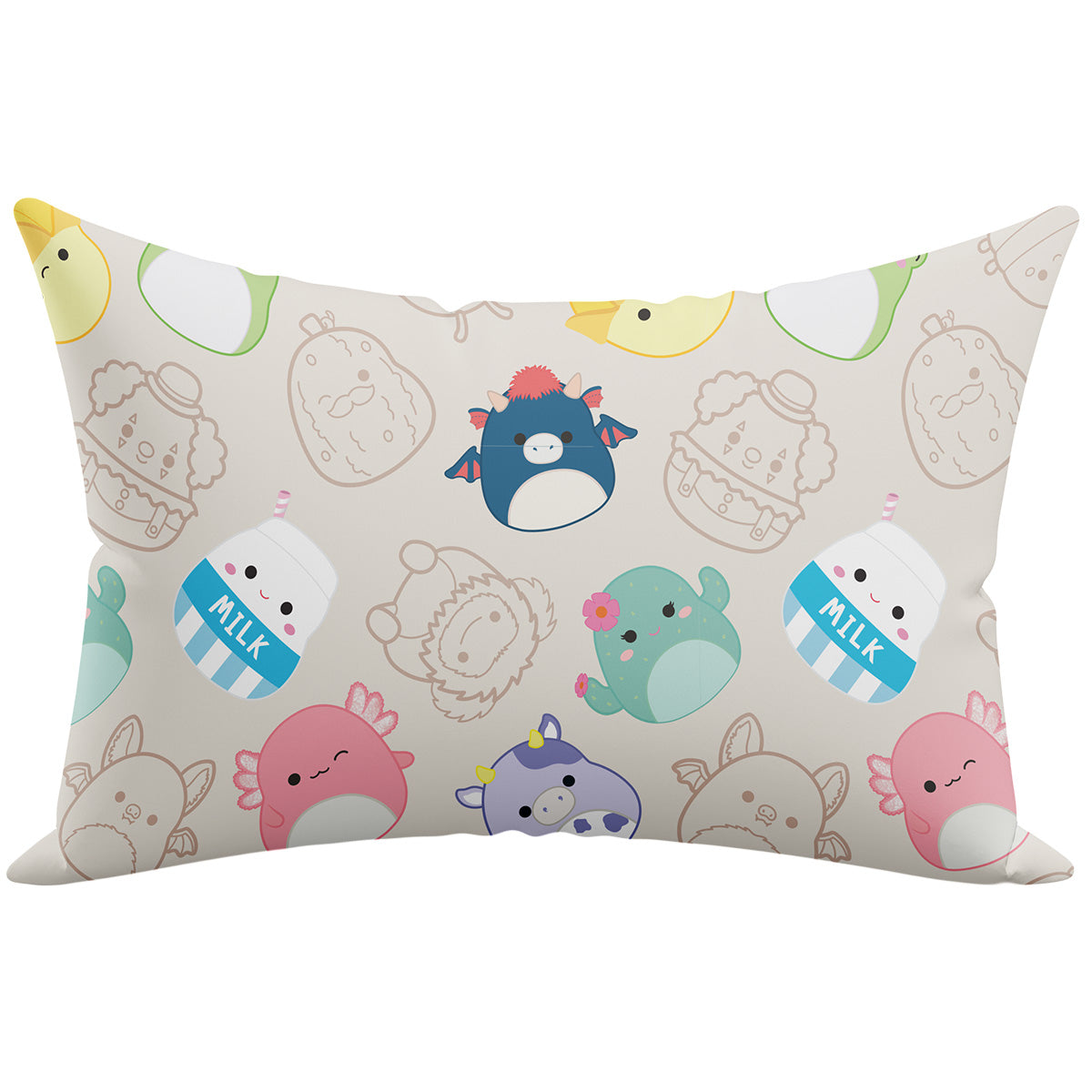 Squishmallows Essential | SquishPillow Pillow Case Restie Besties | Jazwares