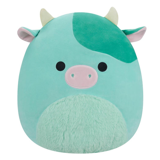 Squishmallows Customer Favorite | 14" Seamus the Green Cow with Fuzzy Belly | Jazwares