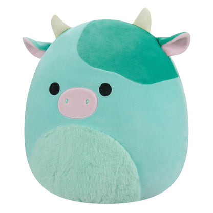 Squishmallows Customer Favorite | 14" Seamus the Green Cow with Fuzzy Belly | Jazwares