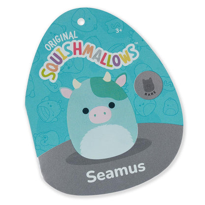 Squishmallows Customer Favorite | 14" Seamus the Green Cow with Fuzzy Belly | Jazwares