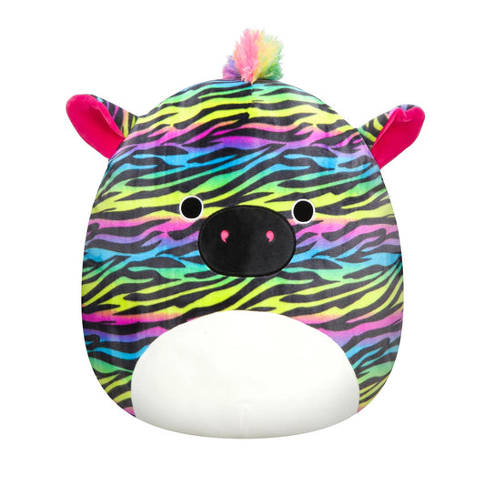 Squishmallows Customer Favorite | 14" Safiyah the Rainbow Zebra | Jazwares