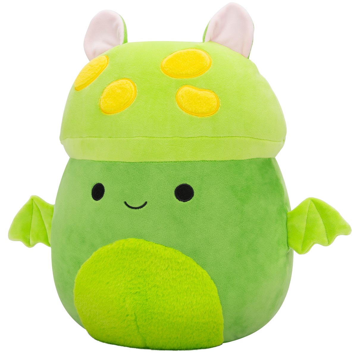 Squishmallows Everyday | 14" Earling the Neon Green Mushroom Bat | Jazwares