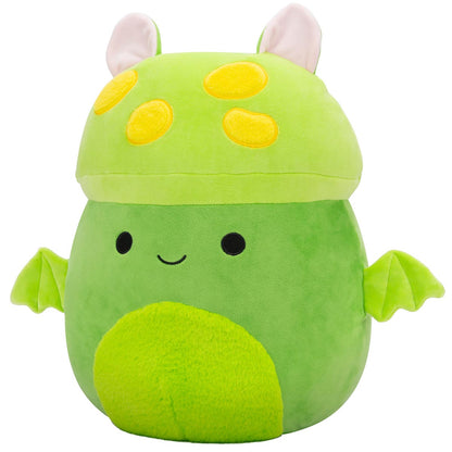 Squishmallows Everyday | 14" Earling the Neon Green Mushroom Bat | Jazwares
