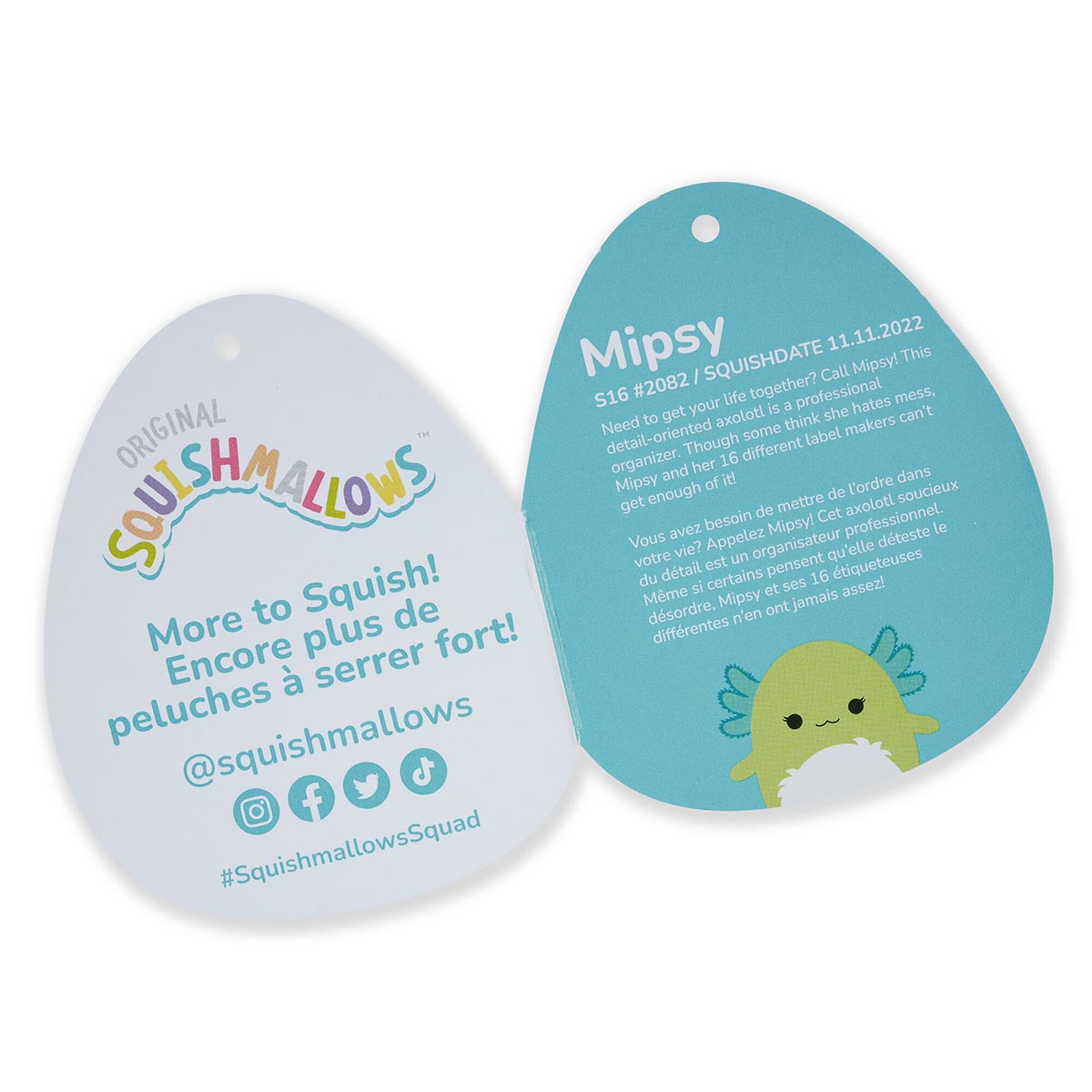 Squishmallows Great Value | 16" Mipsy the Green Axolotl | Jazwares