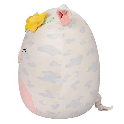 Squishmallows Signature | 16" Rosie the Spotted Pig with Yellow Flower Crown | Jazwares