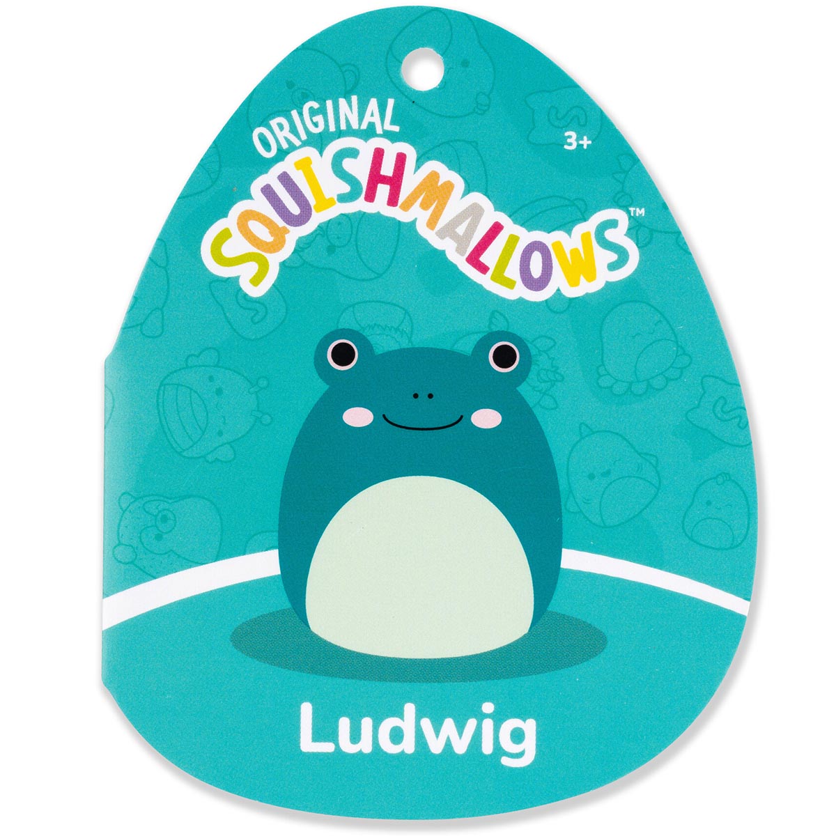 Squishmallows Classic | 12" Ludwig the Teal Frog with Mint Green Belly | Jazwares