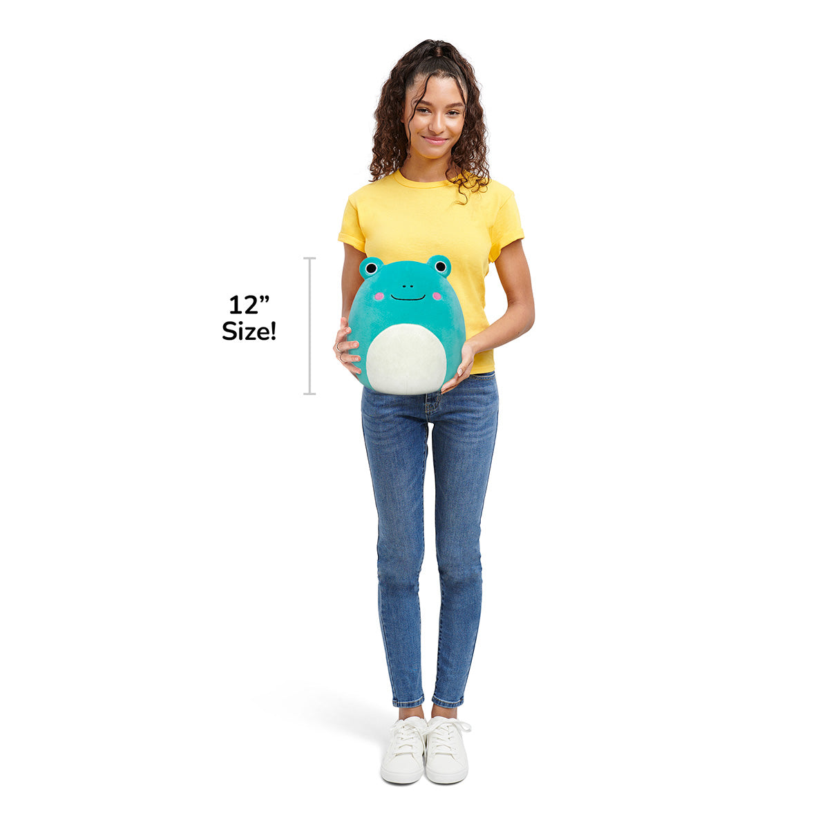 Squishmallows Classic | 12" Ludwig the Teal Frog with Mint Green Belly | Jazwares