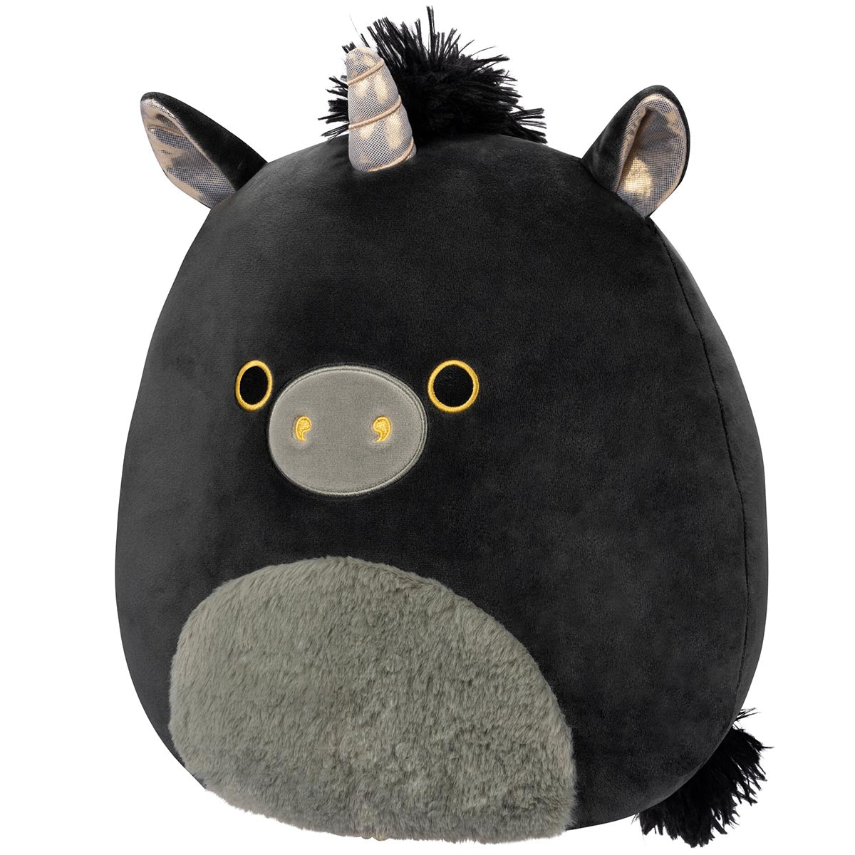 Squishmallows Great Value | 12" Nicolita the Black and Gold Unicorn | Jazwares