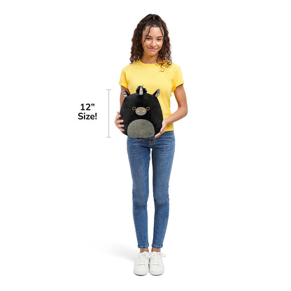 Squishmallows Great Value | 12" Nicolita the Black and Gold Unicorn | Jazwares