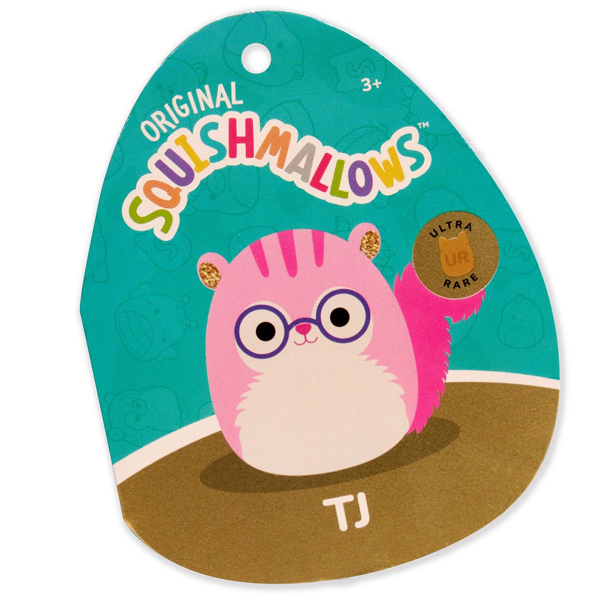 Squishmallows Best Price | 12" TJ the Pink Squirrel with Glasses | Jazwares