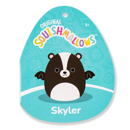 Squishmallows Smart Buy | 12" Skyler the Black and White Skunk Bat | Jazwares