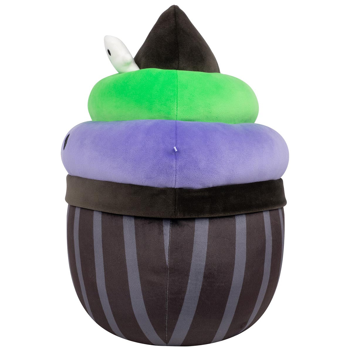 Squishmallows Everyday | 12" Kurt the Black Cupcake With Green and Purple Frosting | Jazwares
