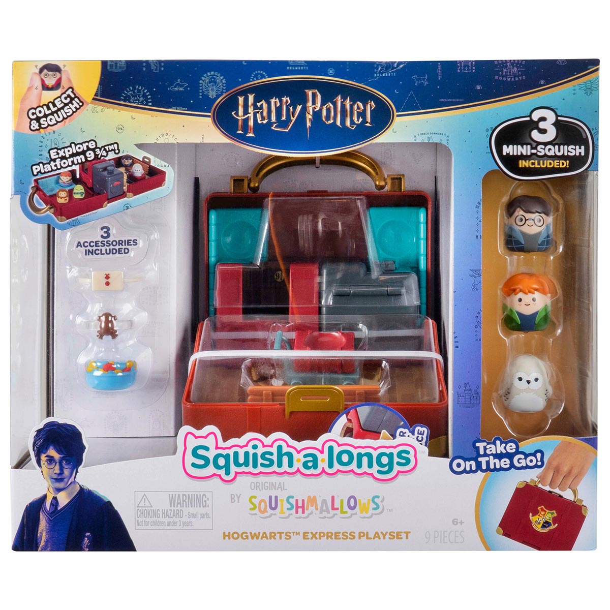 Squishmallows Hot Sale | Squish-a-longs “Harry Potter” Hogwarts Express Playset | Jazwares