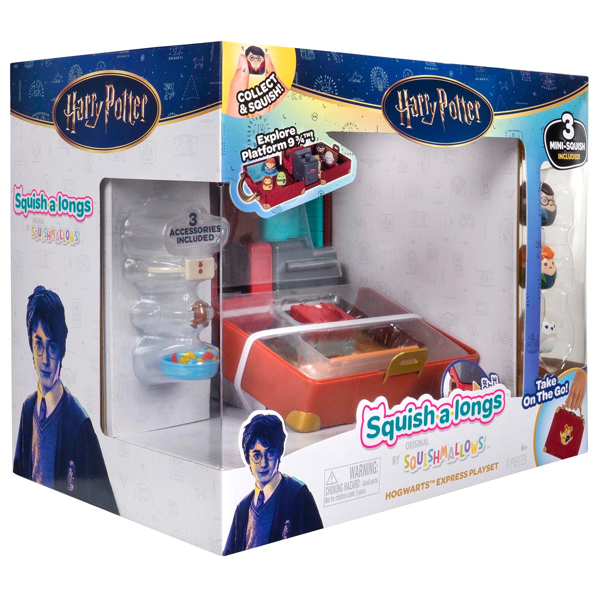 Squishmallows Hot Sale | Squish-a-longs “Harry Potter” Hogwarts Express Playset | Jazwares
