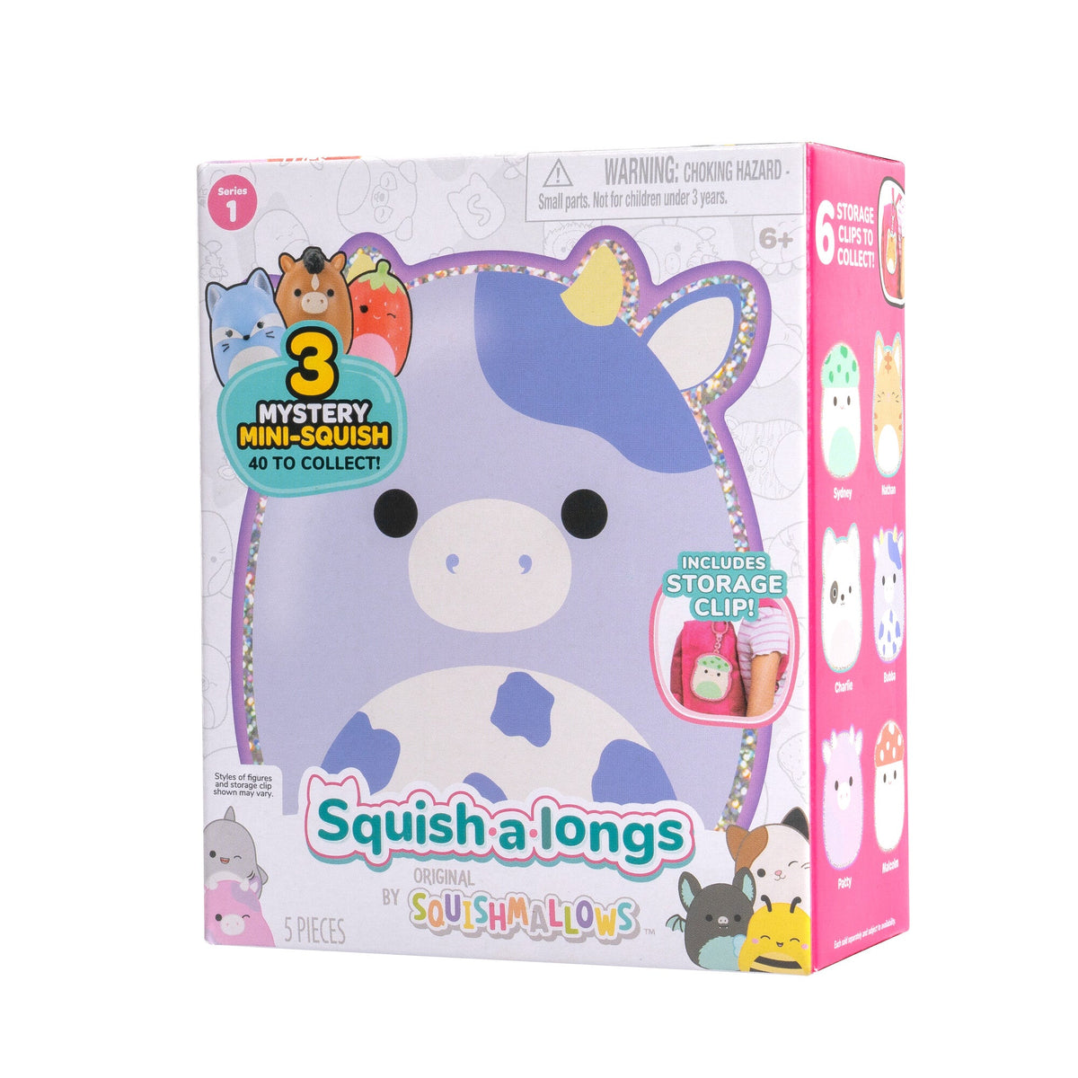 Squishmallows Recommended | Squish-a-longs Clip & Go | Jazwares