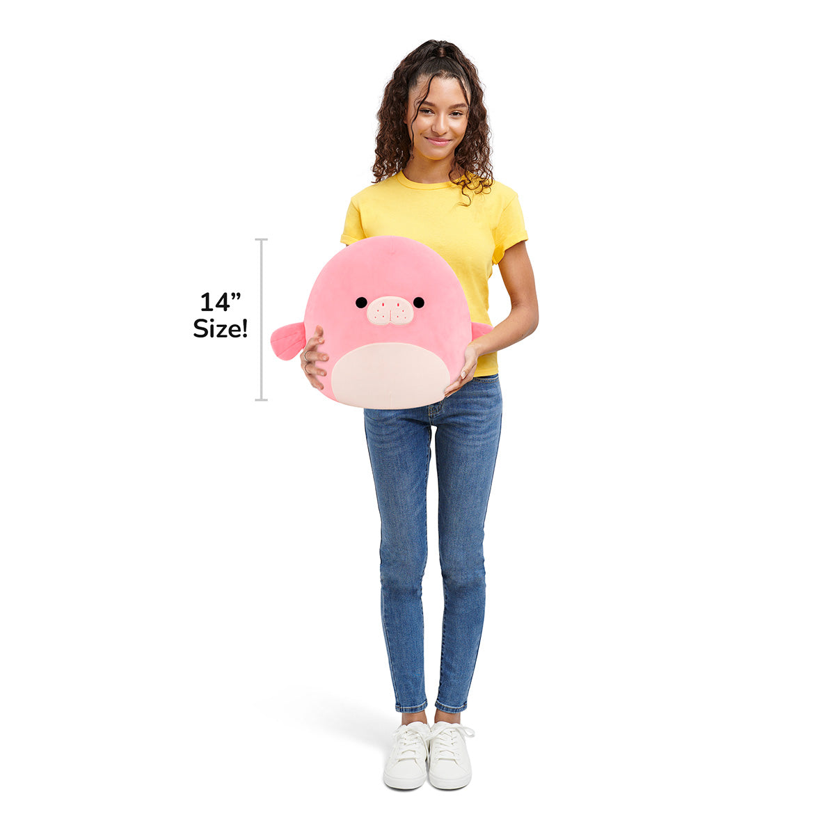 Squishmallows Exclusive | 14" Morlai the Coral Manatee | Jazwares