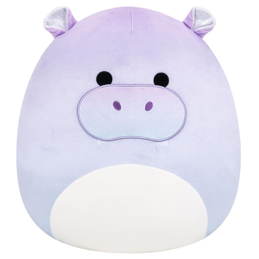 Squishmallows Customer Favorite | 14" Benedict the Purple Gradient Hippo with Sparkly Ears | Jazwares