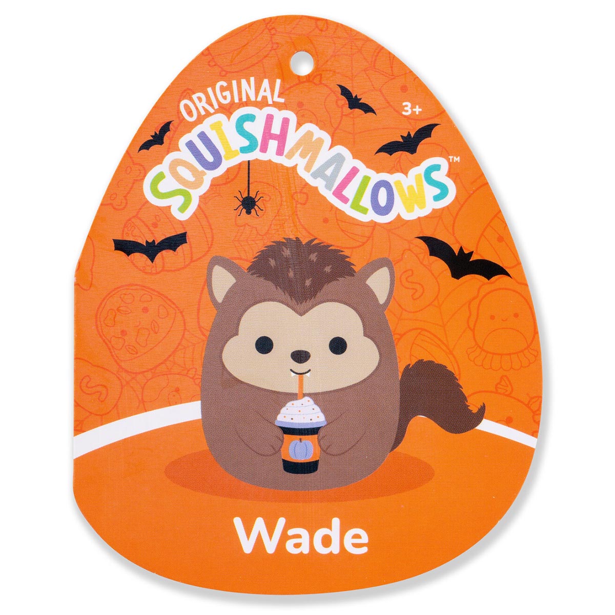Squishmallows Latest | 12" Wade the Brown Werewolf Holding Purple Frappe | Jazwares