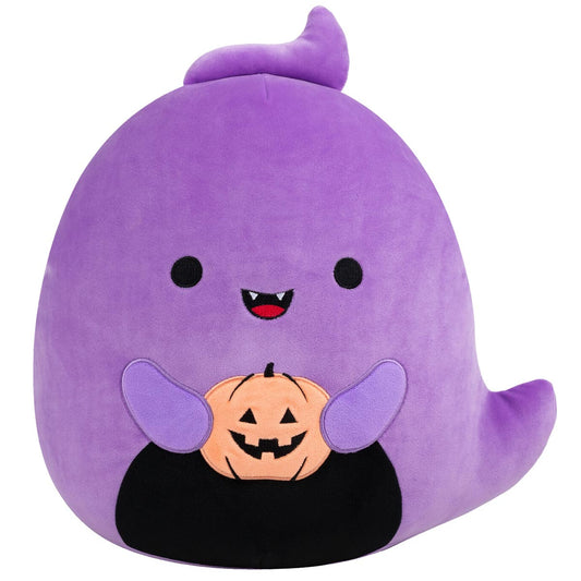 Squishmallows Discount | 12" Jordon the Purple Ghost Holding Jack O'Lantern | Jazwares
