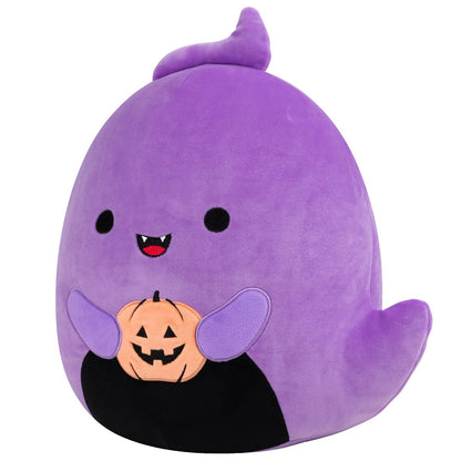 Squishmallows Discount | 12" Jordon the Purple Ghost Holding Jack O'Lantern | Jazwares