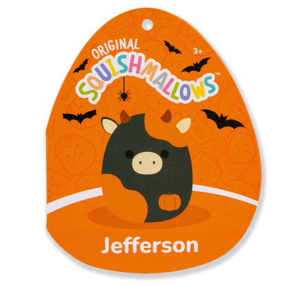 Squishmallows Signature | 14" Jefferson the Black and Orange Cow | Jazwares