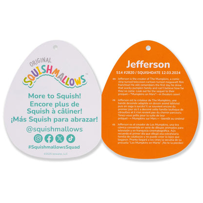Squishmallows Signature | 14" Jefferson the Black and Orange Cow | Jazwares