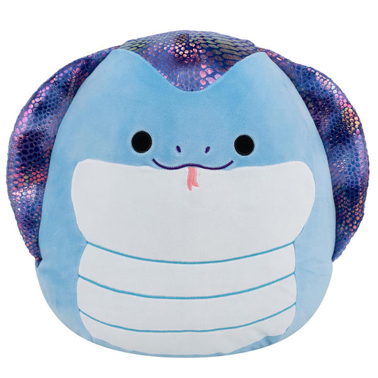 Squishmallows Recommended | 14" Suzmac the Blue Cobra | Jazwares