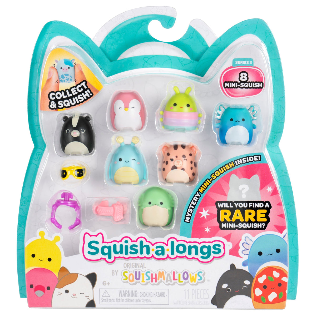 Squishmallows Deals | Squish-a-longs Mini-Squish 8-Pack Style 1 | Jazwares