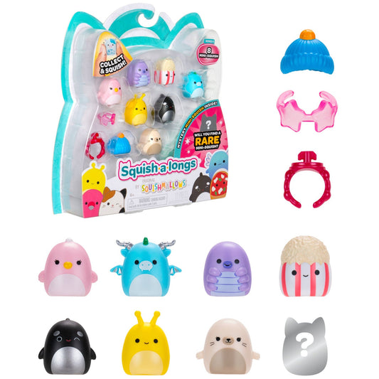Squishmallows Top Pick | Squish-a-longs Mini-Squish 8-Pack Style 2 | Jazwares