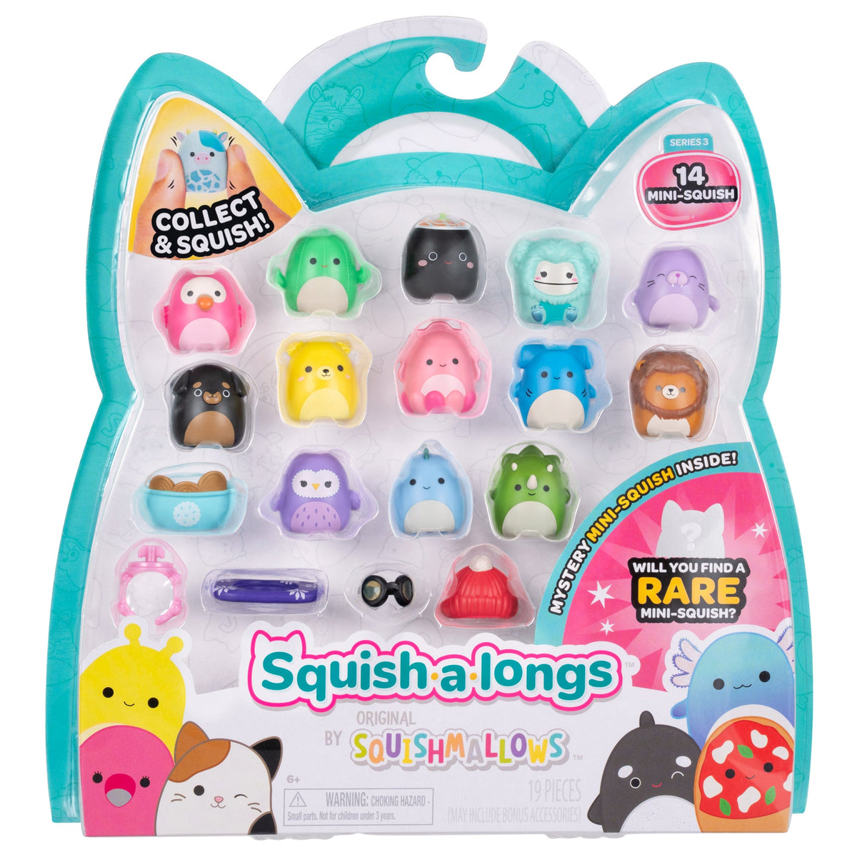 Squishmallows Premium | Squish-a-longs Mini-Squish 14-Pack Style 2 | Jazwares