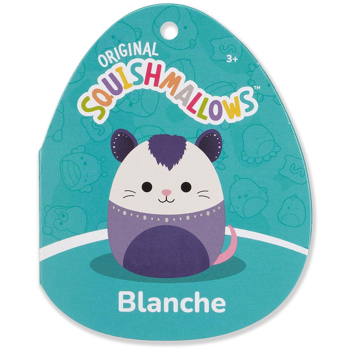 Squishmallows Trending | 12" Blanche the Cream and Purple Possum | Jazwares
