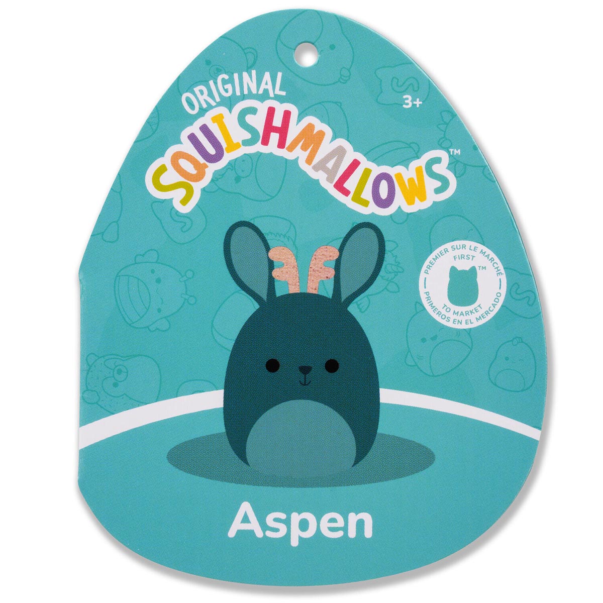 Squishmallows Signature | 8" Aspen the Sea Green Jackalope with Iridescent Horns | Jazwares