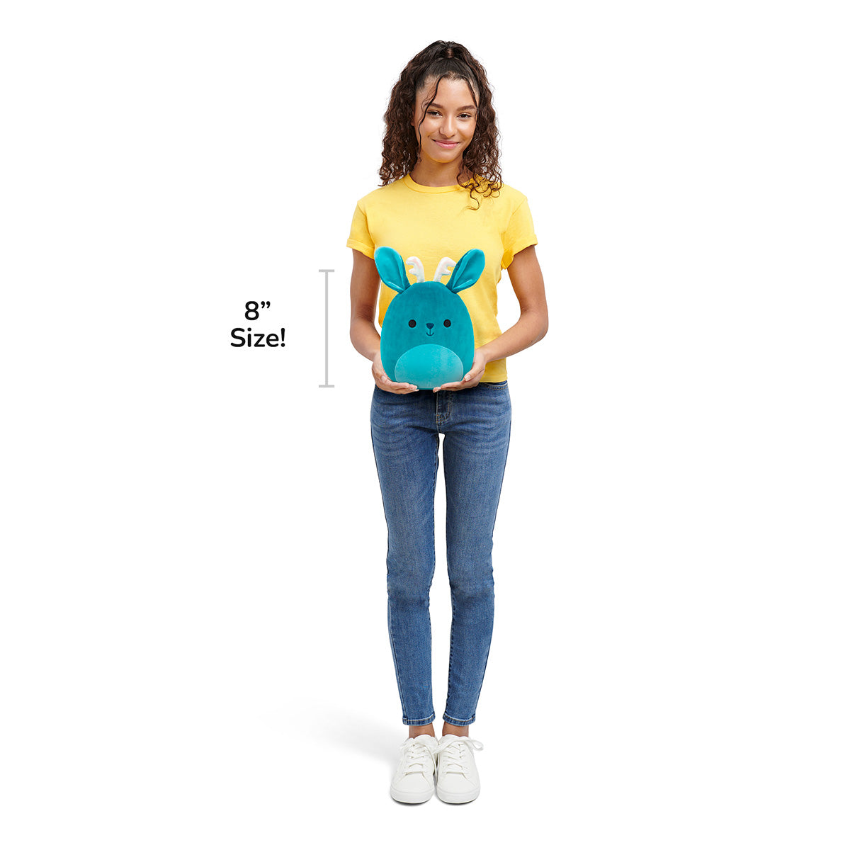 Squishmallows Signature | 8" Aspen the Sea Green Jackalope with Iridescent Horns | Jazwares
